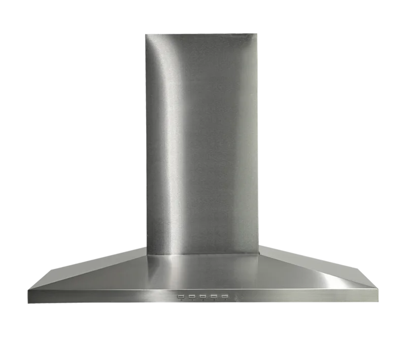 Porter & Charles - 35.875 Inch 600 CFM Wall Mount and Chimney Range Vent in Stainless - PYRAMID-36 Stainless