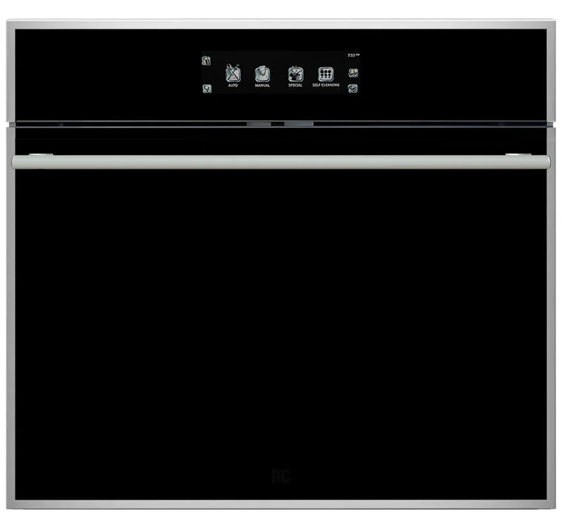 Porter & Charles - 4.3 cu. ft Single Wall Oven in Black - SOPS76PS Black