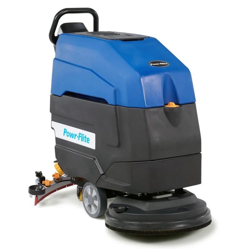 Powr-Flite 20" Walk Behind Floor Scrubber, Brush-Assist, With or Without Batteries, 2 Year Warranty