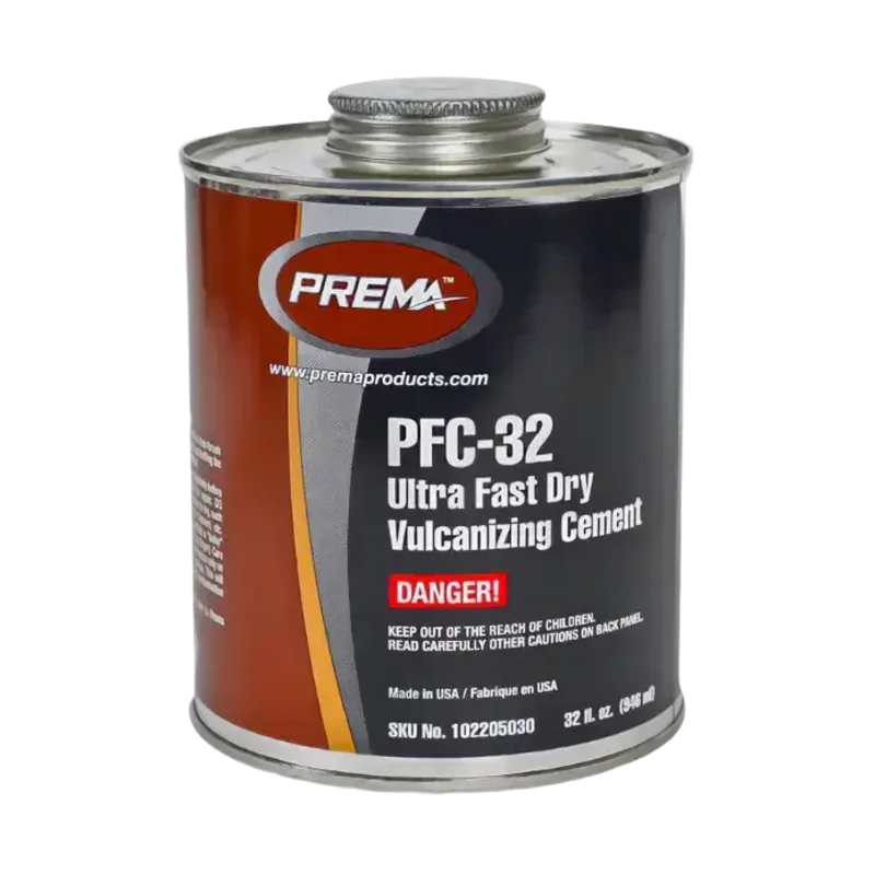 Prema 32 oz Ultra-Fast Dry Vulcanizing Cement, Brush-Top Can - PFC-32