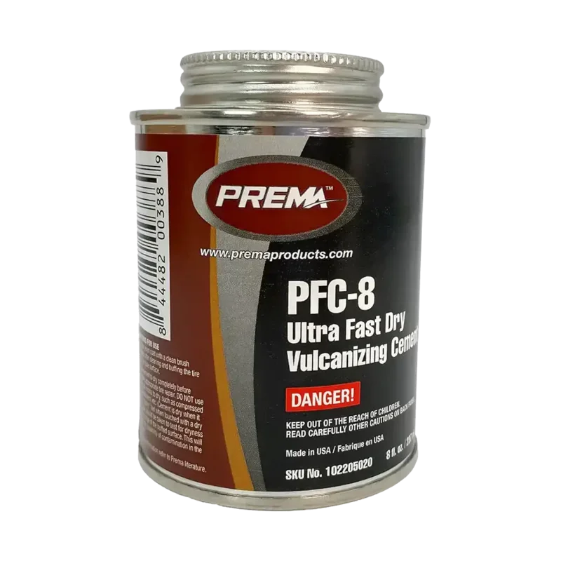 Prema 8 oz Ultra-Fast Dry Vulcanizing Cement, Brush-Top Can - PFC-8