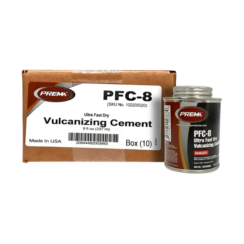 Prema PFC-8 Ultra Fast Dry Vulcanizing Cement, Case of 10 x 8 oz Cans