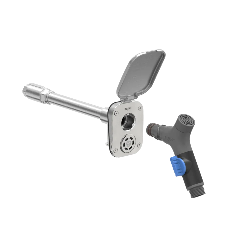 Premium House Hydrant V2+ - Brushed Stainless Steel