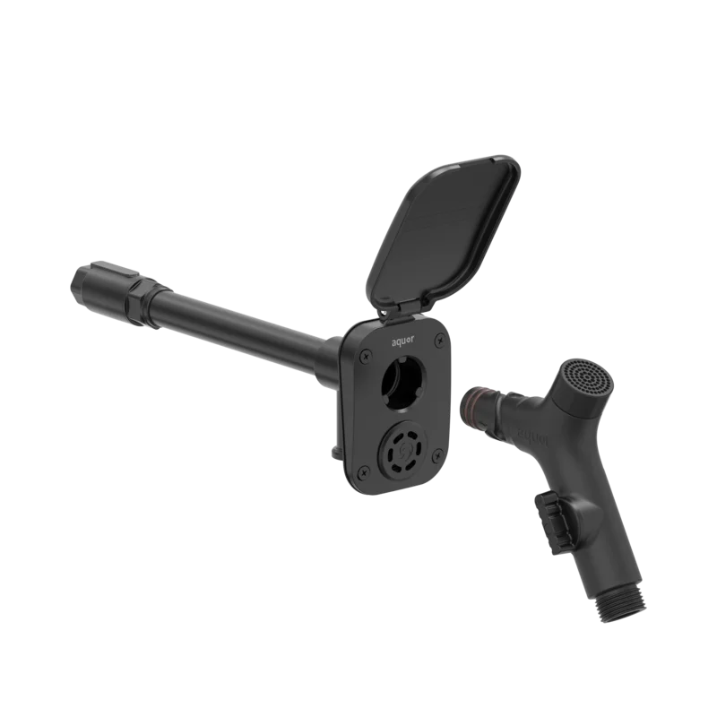 Premium House Hydrant V2+ - Matte Black Stainless