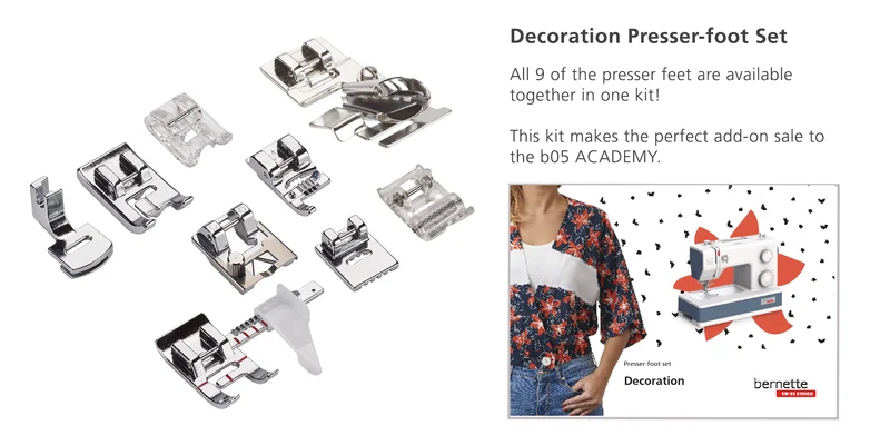 Presser-Foot Set: Decoration- b05 (9pc)