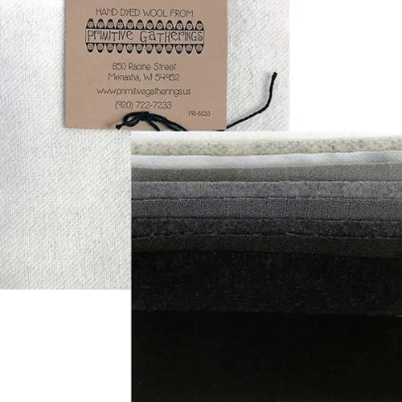 PRIMITIVE GATHERINGS: Wool 5" Charm Pack-Urban