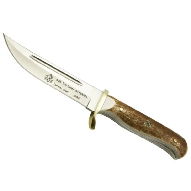 Puma SGB Trail Guide Stag Hunting Knife with Leather Sheath