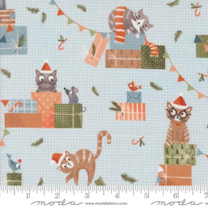 PURRFECT CHRISTMAS: Cats-Frost (1/4 Yard)