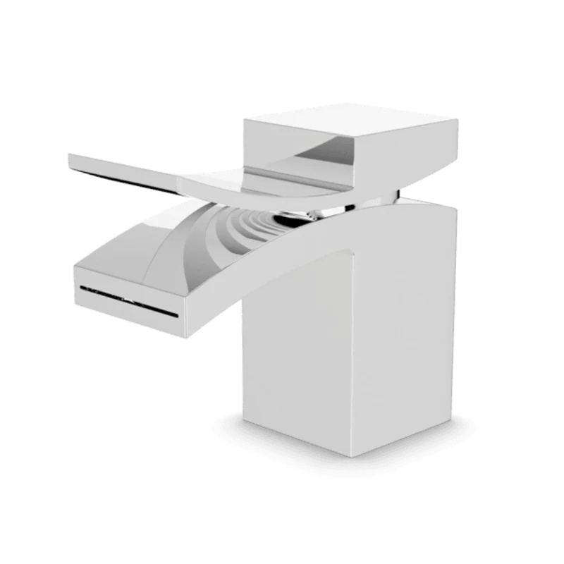 Quarto Square Single Hole Lavatory Faucet, Front Flow (Discontinued)
