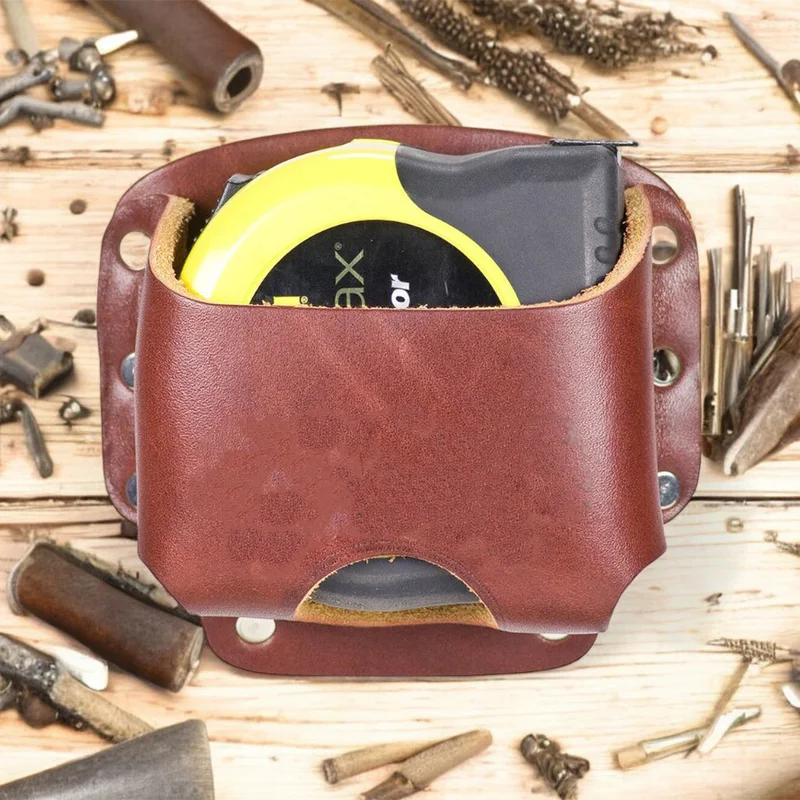 QuickClip Leather Tape Measure Holder