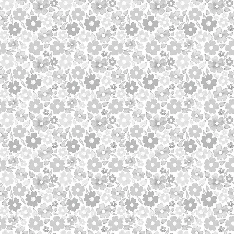 QUIET RIOT: Blossom-White (1/4 Yard)