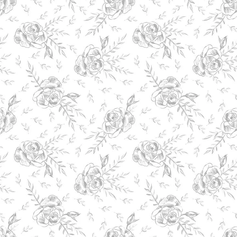 QUIET RIOT: Rosa-White (1/4 Yard)