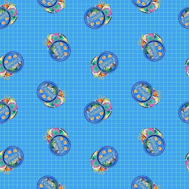 QUILTY HELPURRS: Cookies or Sewing-Oceanic (1/4 Yard)