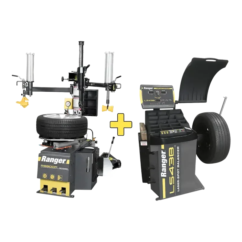 Ranger LS43B Laser Wheel Balancer & R980DP Dual-Assist Tire Changer COMBO