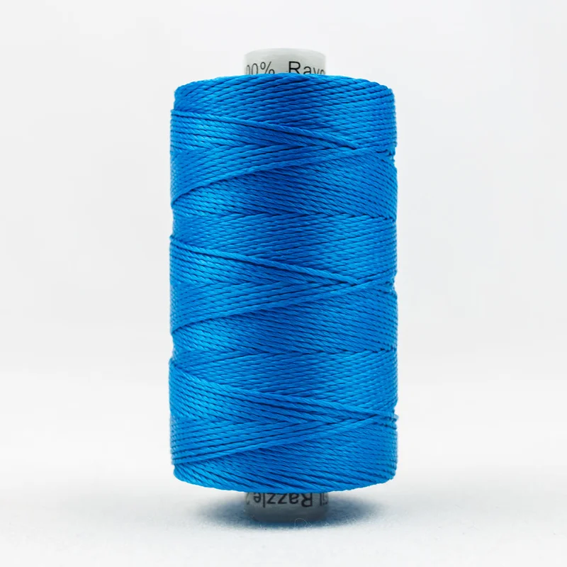 RAZZLE: 8wt Rayon 200yds-Mediterranean Blue 148