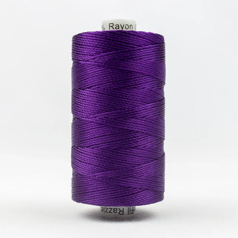 RAZZLE: 8wt Rayon 200yds-Purple 124