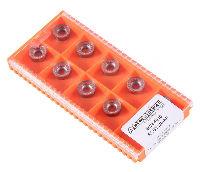 RCGT Inserts, Carbide, Uncoated, for cutting Aluminum, 10 pc/box