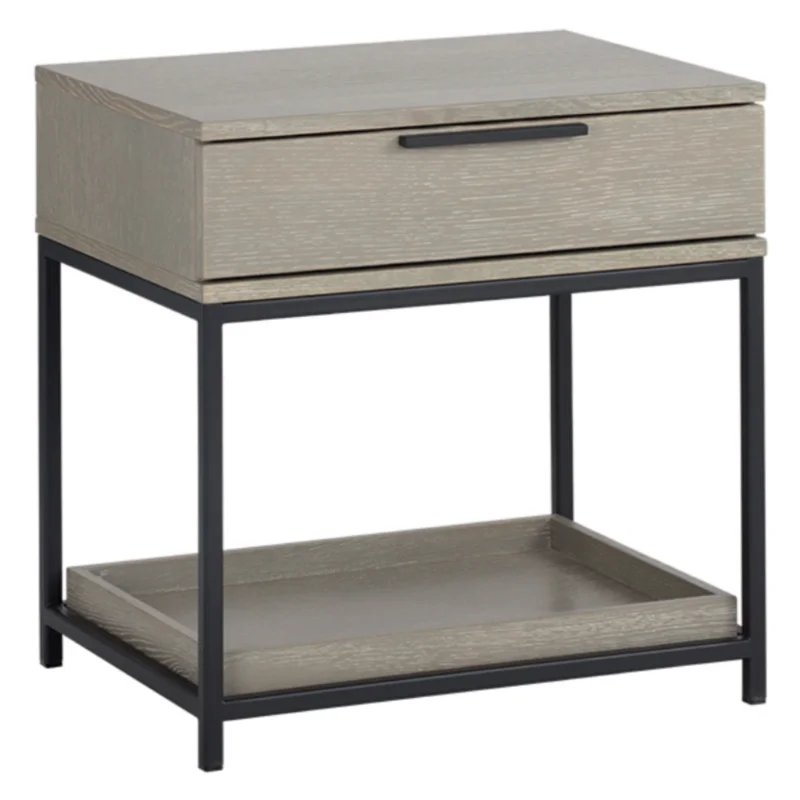Rebel Petite Nightstand, Black / Taupe