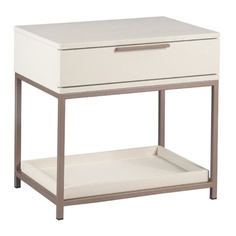 Rebel Petite Nightstand, Champagne Gold / Cream
