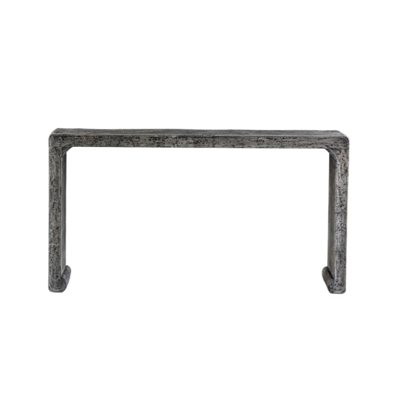 Reclaimed Elm Console- Light Elm, 63"L x 16"W x 34"H