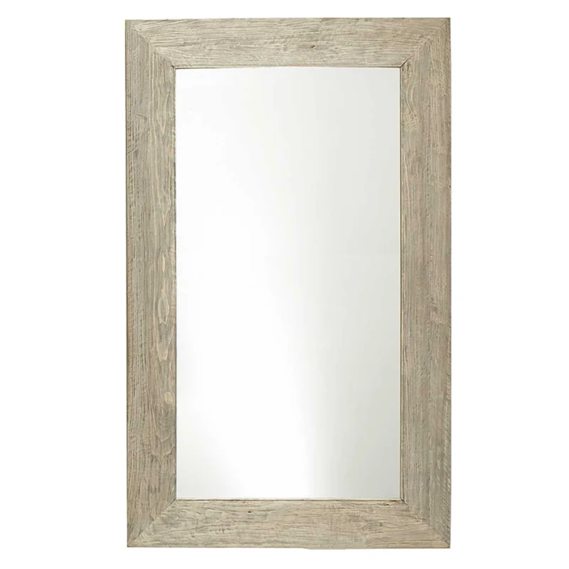 Reclaimed Elm Mirror, Light Elm. 43"L x 2"W x 71"H