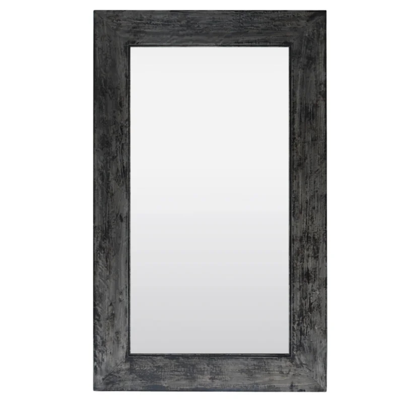 Reclaimed Elm Mirror, Old Grain, 43"W x 2"D x 71"H