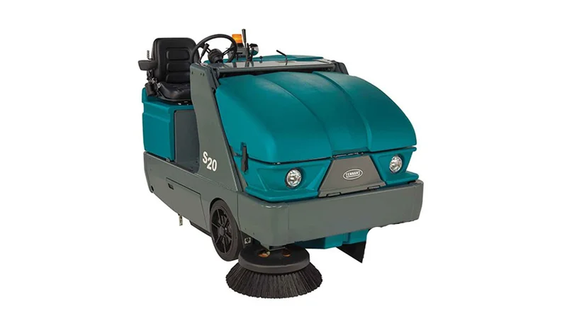 Refurbished Tennant S20, Rider Floor Sweeper, 50", 82 Gallon Hopper, Gasoline, 3/1/1 Warranty