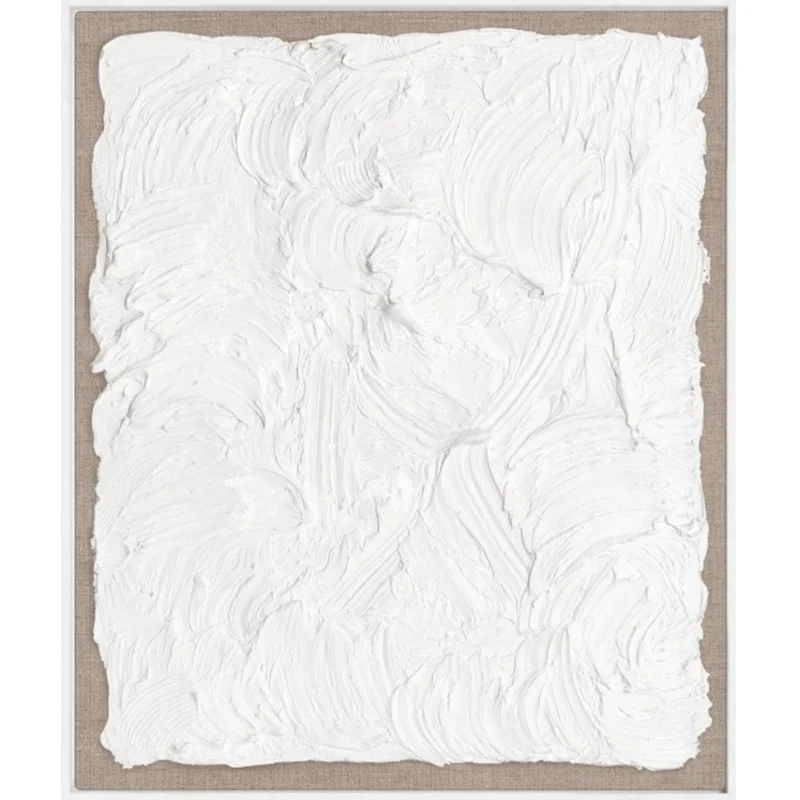 Relevo in White, 21 x 25