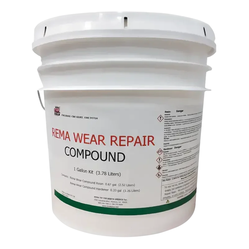 Rema 1 Gal Wear Repair Compound w/ Hardener, Grey - 229000001
