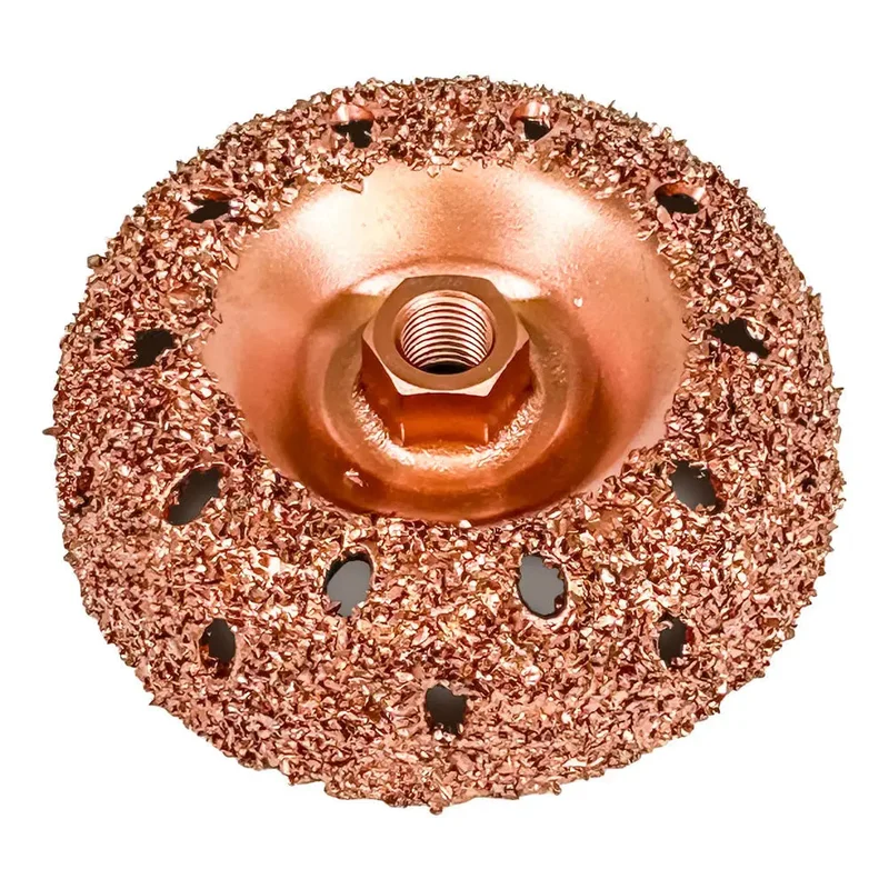 Rema 3" Vented Cup Rasps - (3/8" AH, 36 Grit) - 6315