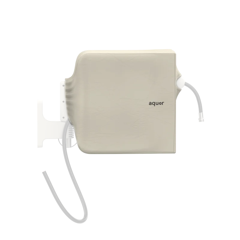 Retractable Hose Reel Cover Cream