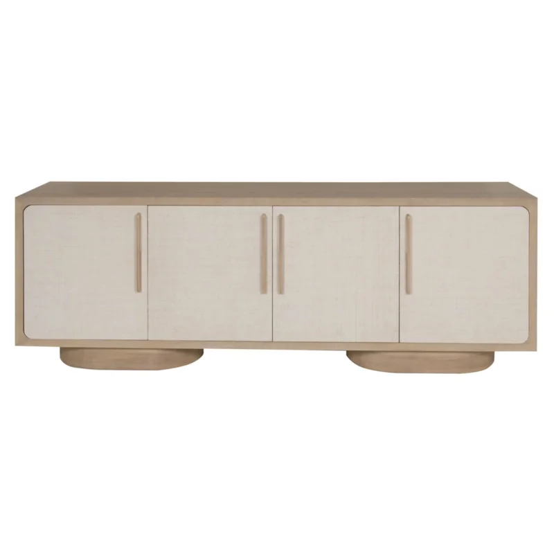 Reveal Buffet, Navajo Case / Snowdrift Raffia, 88"W x 19"D x 32"H