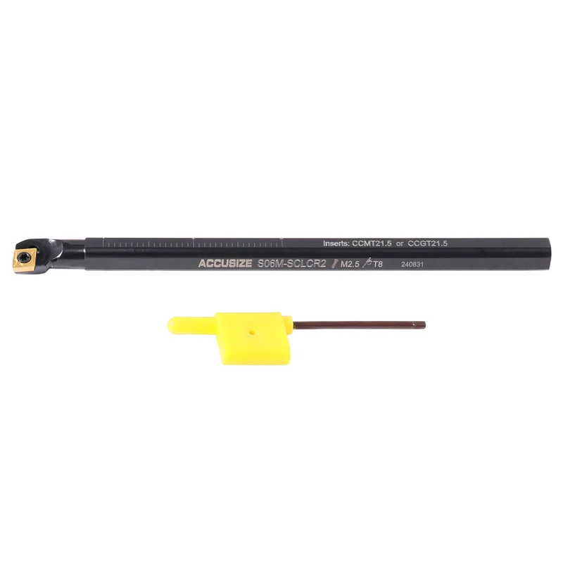 RH SCLCR Indexable Boring Bars with CCMT Inserts, Key included, Including 3/8", 1/2", 5/8", 3/4", 1", 1-1/4" & 1-1/2"