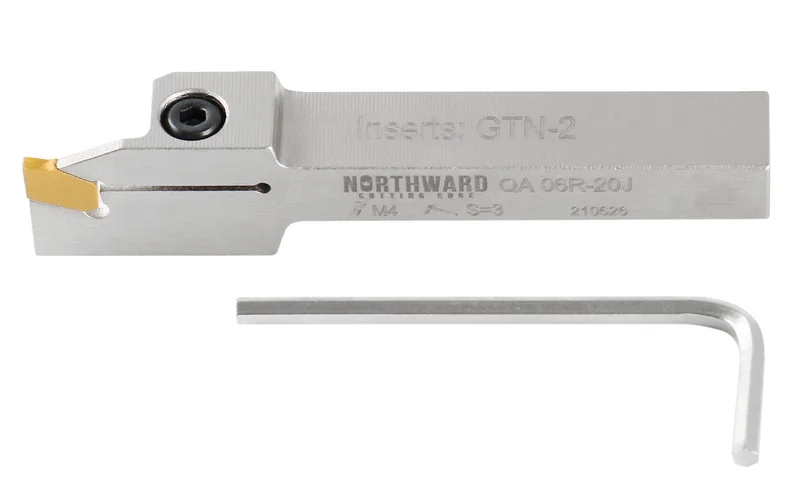 Right Hand Heavy-Duty Indexable Grooving & Cut-Off Holder, with Carbide GTN Insert
