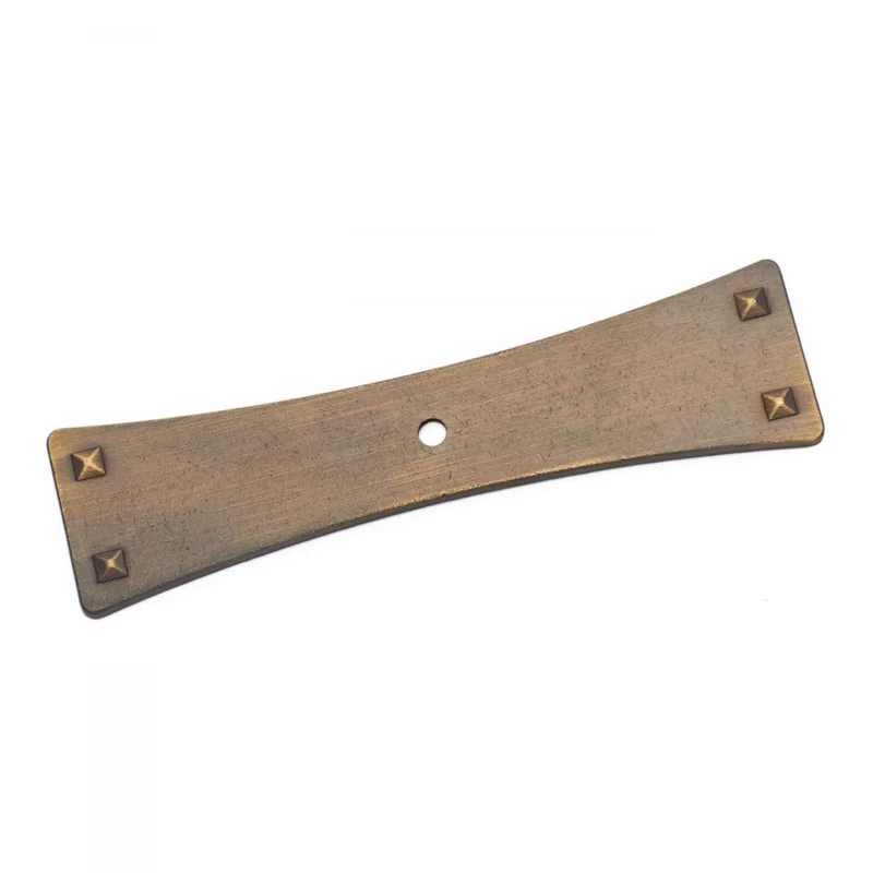 RK International - Bent Rectangle - One Hole Knob Backplate
