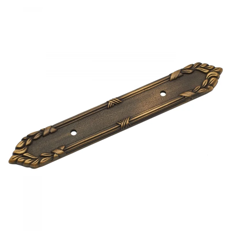 RK International - Lines & Crosses - Ornate Edge Pull Backplate