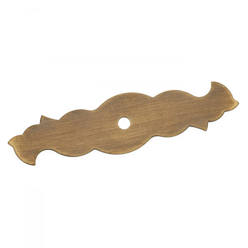 RK International - Miscellaneous Knobs - Curvy Single Hole Knob Backplate
