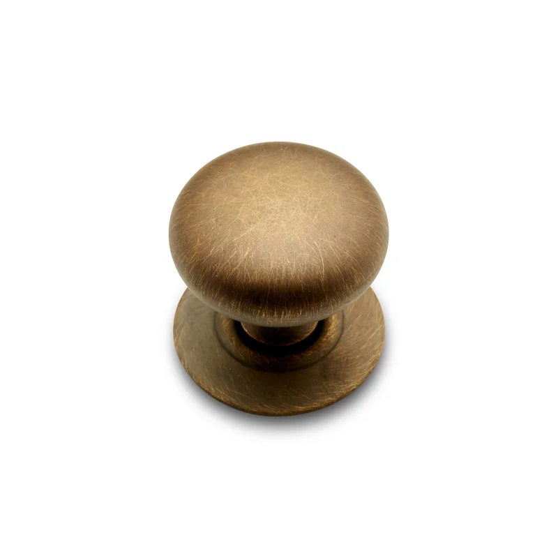 RK International - Miscellaneous Knobs - Plain Cabinet Knob with Detachable Backplate