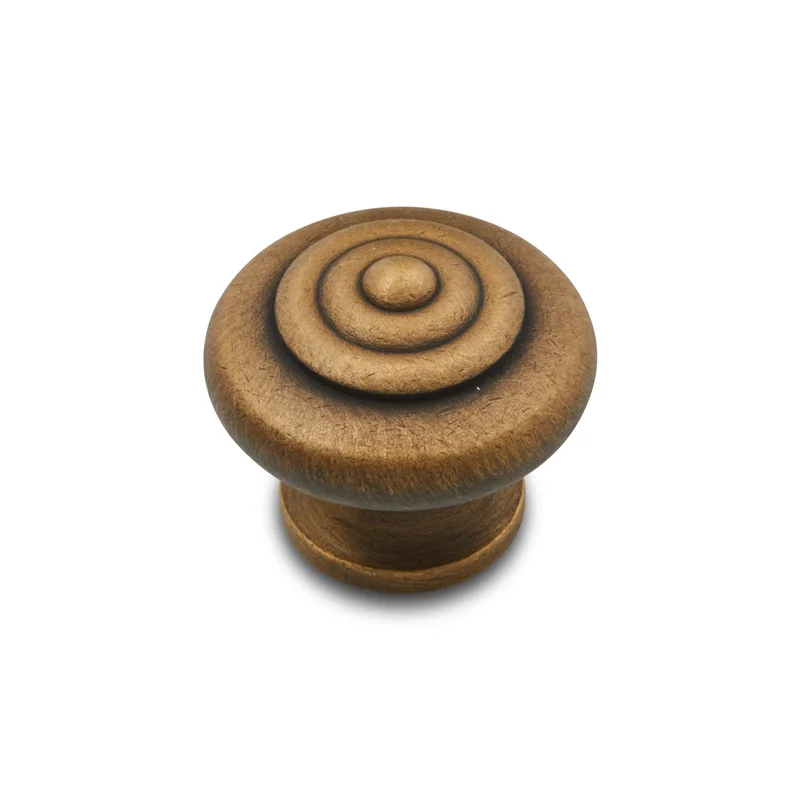RK International - Miscellaneous Knobs - Solid Cabinet Knob with Circle @ Top