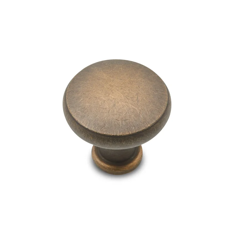 RK International - Miscellaneous Knobs - Solid Cabinet Knob with Flat Edge