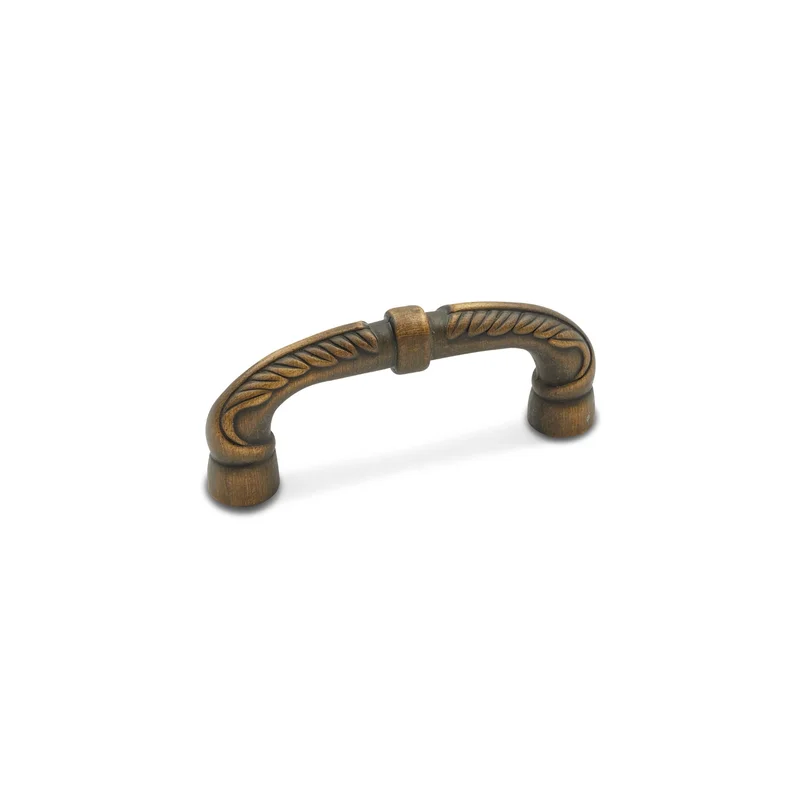 RK International - Miscellaneous Pulls - Bow Cabinet Pull with Petals and Solid Line
