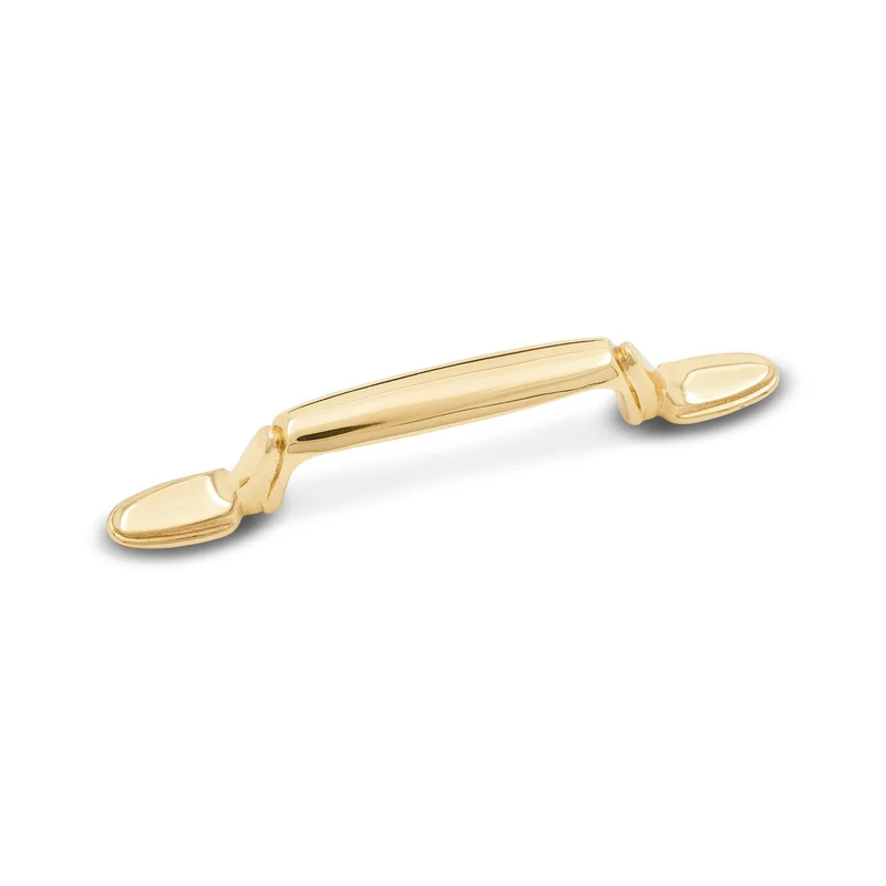 RK International - Miscellaneous Pulls - Lined Flat Foot 3" Bow Cabinet Pull
