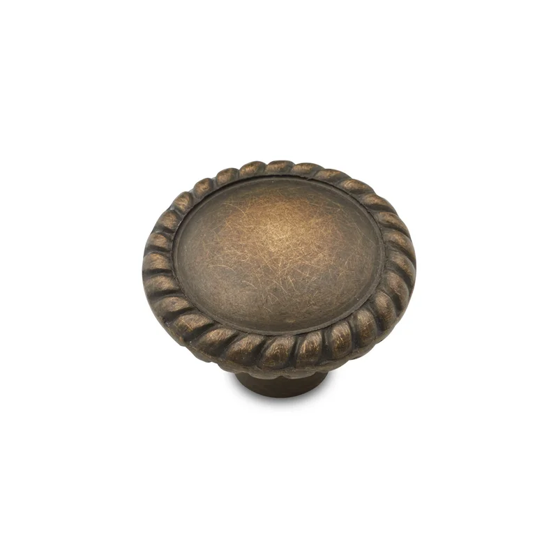 RK International - Rope - Plain Cabinet Knob with Rope @ Edge