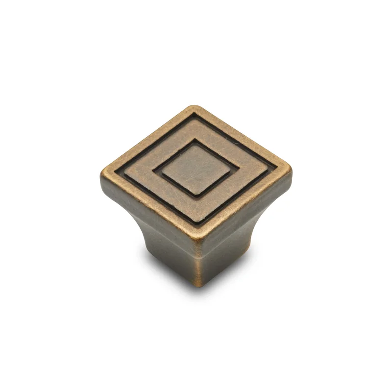 RK International - Wavy - Contemporary Square Cabinet Knob