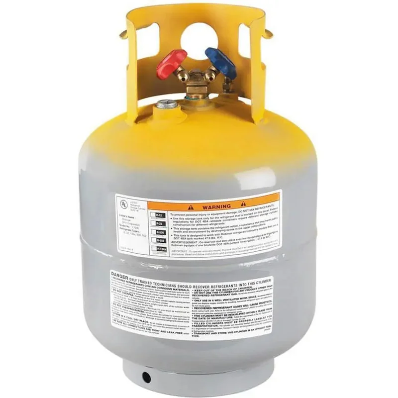 Robinair Refrigerant Tank (Refillable) with 1/4 in Fittings