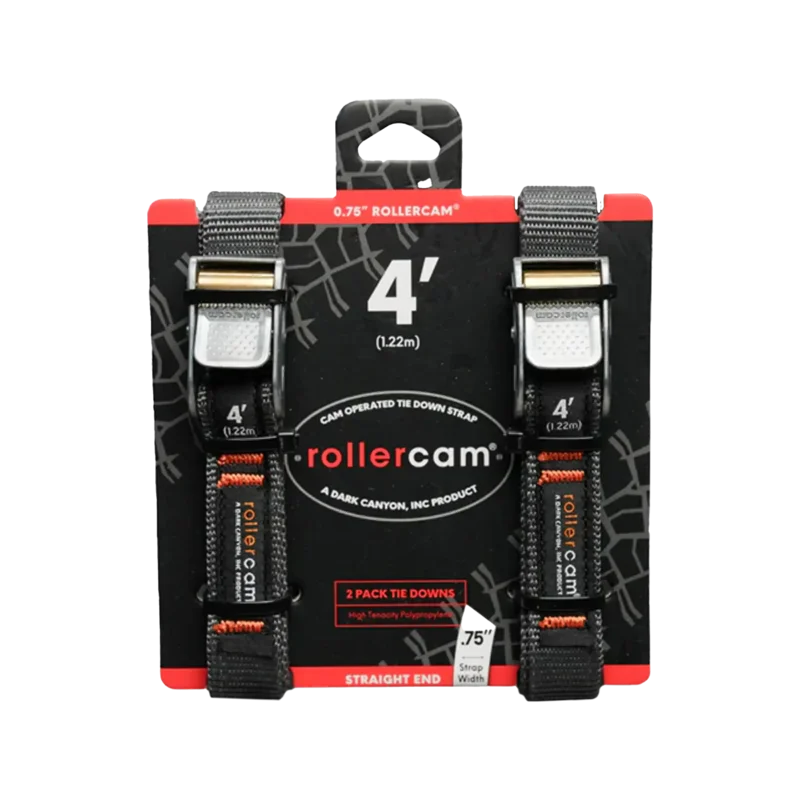 Rollercam - 0.75 inch Straight End Straps (Pack of Two) 3'