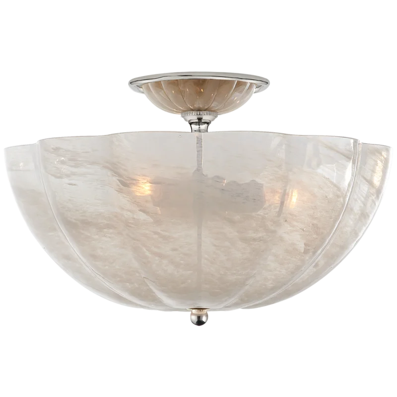 Rosehill Semi-Flush, Polished Nickel