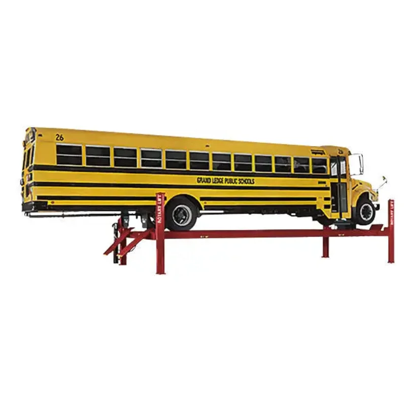 Rotary 30K Extended Length Four Post Lift For Truck & Bus - SM30EL Red