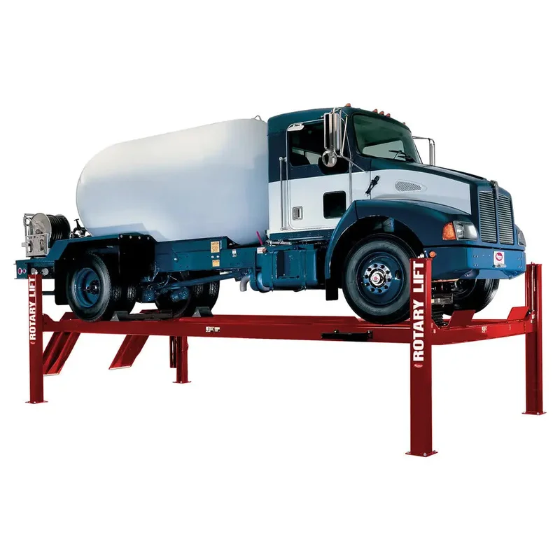Rotary SM18 18,000 lbs Four Post Lift, Closed Front Red