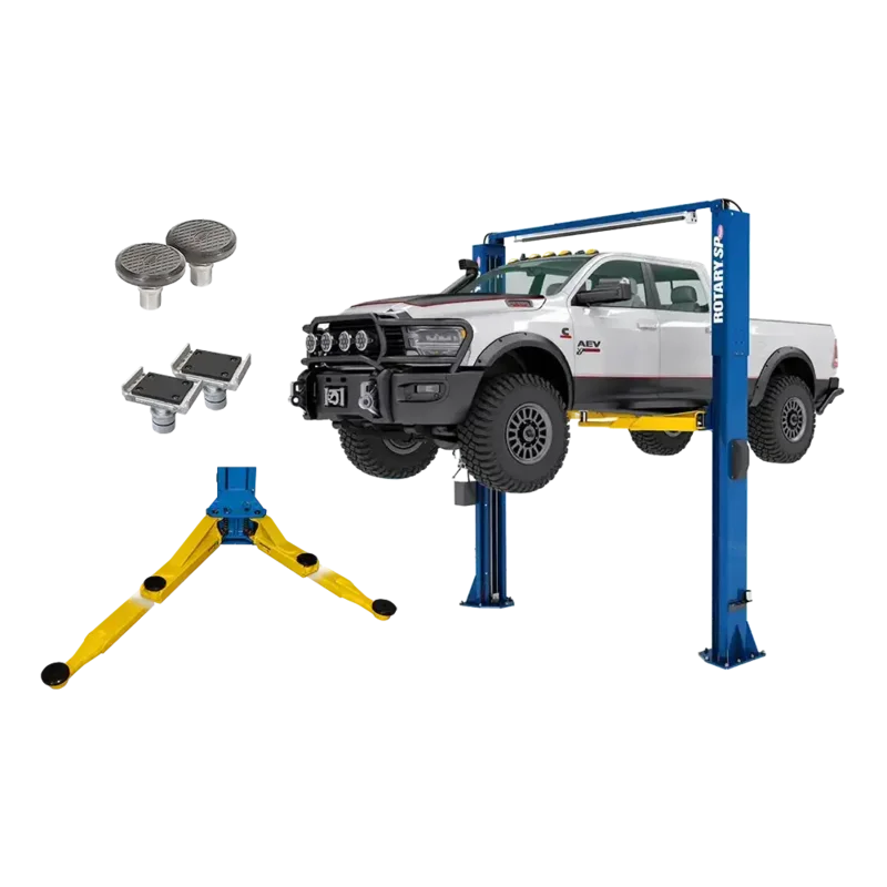 Rotary SPO12-AV All-Vehicle 12,000 lb Symmetric 2-Post Lift, ALI Gold Cert. Blue